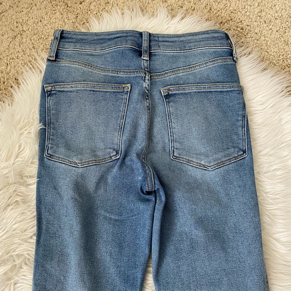{Free People} We The Free Raw High-Rise Jegging in Light Blue Wash - Women's 27 - Picture 5 of 9
